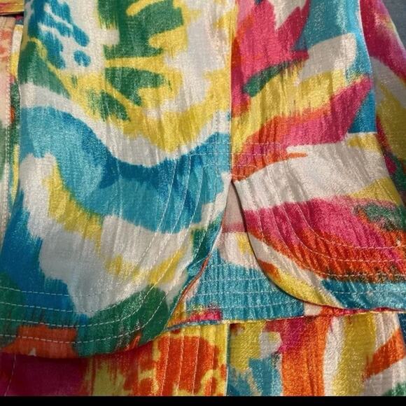 Ruby Rd. Pastel color button front swirl print jacket - Picture 4 of 4